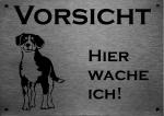 Entlebucher Sennenhund | Edelstahl Warnschild